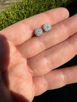 MOISSANITE Iced Hip Hop Out 8mm Earrings Round Cluster Studs Pass Diamond Tester 21 MOISSANITE Iced Hip Hop Out 8mm Earrings Round Cluster Studs Pass Diamond Tester -Harlem Bling Shop harlembling moissanite iced hip hop out 8mm earrings round cluster studs pass diamond tester 78702.1664357462