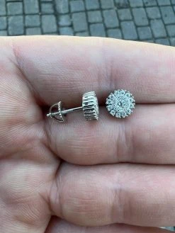 MOISSANITE Iced Hip Hop Out 8mm Earrings Round Cluster Studs Pass Diamond Tester 24 MOISSANITE Iced Hip Hop Out 8mm Earrings Round Cluster Studs Pass Diamond Tester -Harlem Bling Shop harlembling moissanite iced hip hop out 8mm earrings round cluster studs pass diamond tester 79616.1664358880