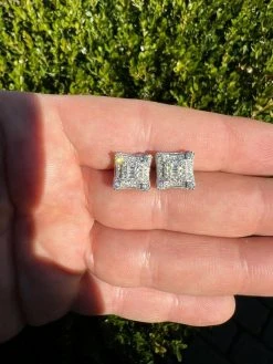 MOISSANITE Iced Silver HipHop Earrings Large Square Kite Baguette Diamond Test ✅ 19 MOISSANITE Iced Silver HipHop Earrings Large Square Kite Baguette Diamond Test ✅ -Harlem Bling Shop harlembling moissanite iced silver hiphop earrings large square kite baguette diamond test 76127.1664359065