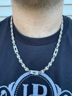 MOISSANITE Iced Valentino Mariner Chain Real 925 Silver Necklace Bracelet 10mm 35 MOISSANITE Iced Valentino Mariner Chain Real 925 Silver Necklace Bracelet 10mm -Harlem Bling Shop harlembling moissanite iced valentino mariner chain real 925 silver necklace bracelet 10mm 14861.1703048644