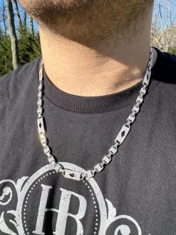 MOISSANITE Iced Valentino Mariner Chain Real 925 Silver Necklace Bracelet 10mm 23 MOISSANITE Iced Valentino Mariner Chain Real 925 Silver Necklace Bracelet 10mm -Harlem Bling Shop harlembling moissanite iced valentino mariner chain real 925 silver necklace bracelet 10mm 83147.1703048698