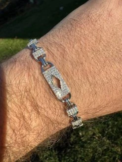 MOISSANITE Iced Valentino Mariner Chain Real 925 Silver Necklace Bracelet 10mm 25 MOISSANITE Iced Valentino Mariner Chain Real 925 Silver Necklace Bracelet 10mm -Harlem Bling Shop harlembling moissanite iced valentino mariner chain real 925 silver necklace bracelet 10mm 93129.1703048642