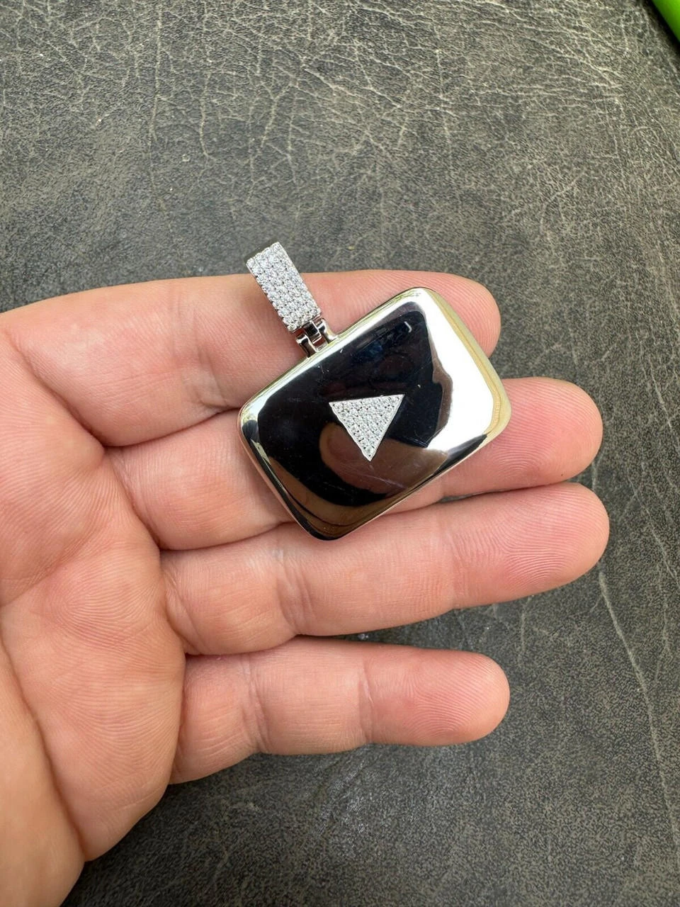MOISSANITE Iced Youtube Play Button Pendant Real 925 Silver/Gold Plated Necklace 22 MOISSANITE Iced Youtube Play Button Pendant Real 925 Silver/Gold Plated Necklace - Image 20