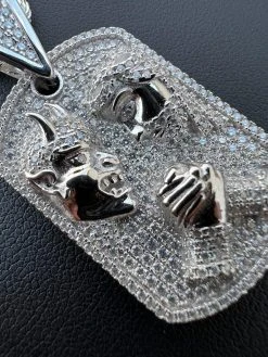 Moissanite Jesus Arm Wrestling Devil Satan Pendant 925 Silver/14k Gold Plated 36 Moissanite Jesus Arm Wrestling Devil Satan Pendant 925 Silver/14k Gold Plated -Harlem Bling Shop harlembling moissanite jesus arm wrestling devil satan pendant 925 silver14k gold plated 44019.1674841726