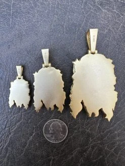 MOISSANITE Jesus Piece Iced Pendant Necklace - 14k Gold Vermeil Real 925 Sterling Silver -Sandblasted Matte Finish 28 MOISSANITE Jesus Piece Iced Pendant Necklace - 14k Gold Vermeil Real 925 Sterling Silver -Sandblasted Matte Finish -Harlem Bling Shop harlembling moissanite jesus piece iced pendant necklace 14k gold vermeil real 925 sterling silver sandblasted matte finish 19302.1685655592