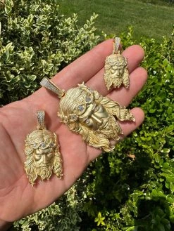 Front Page -Harlem Bling Shop harlembling moissanite jesus piece iced pendant necklace 14k gold vermeil real 925 sterling silver sandblasted matte finish 24015.1685655787