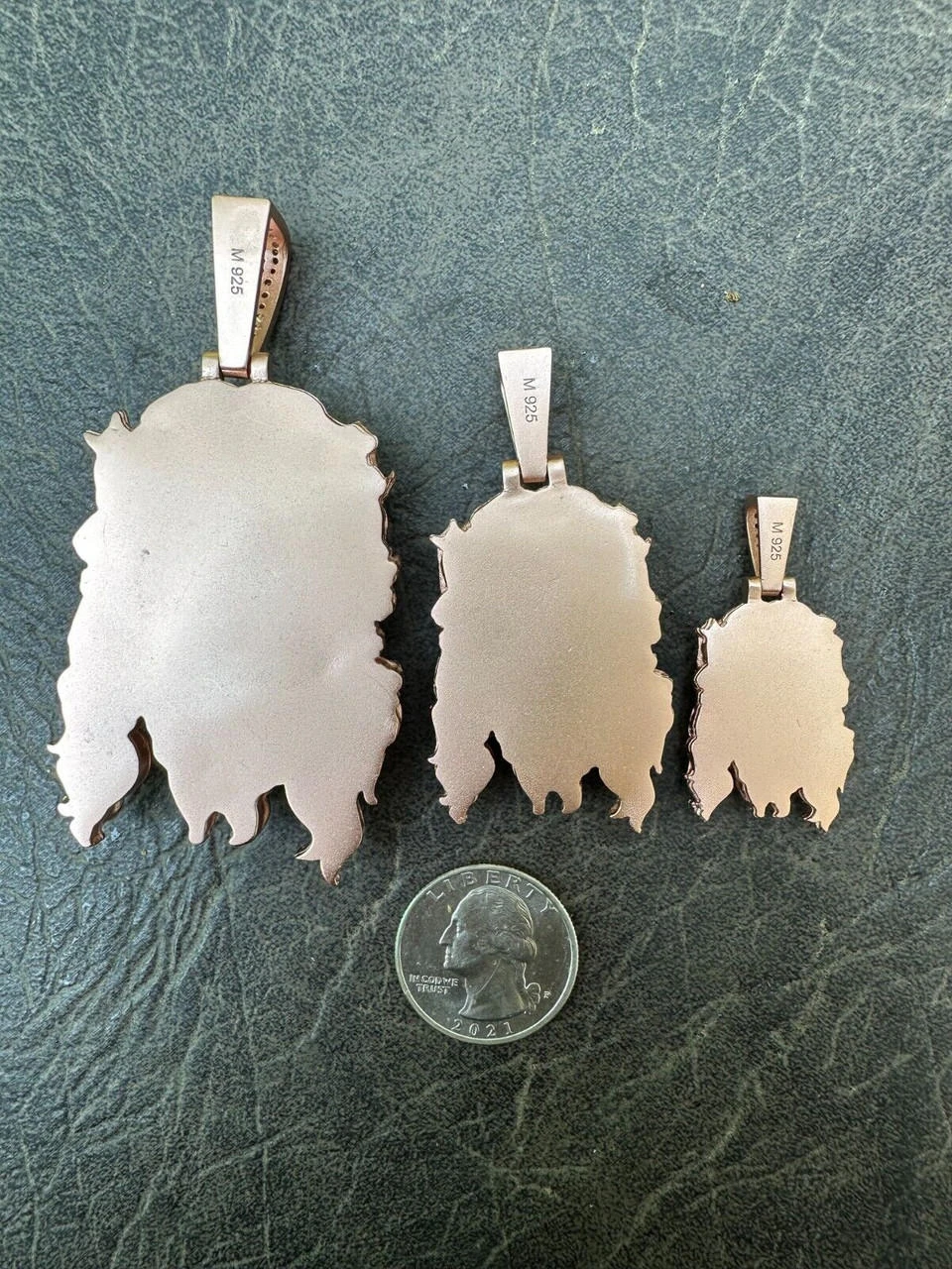 MOISSANITE Jesus Piece Iced Pendant Necklace - 14k Rose Gold Vermeil Real 925 Sterling Silver -Sandblasted Matte Finish 8 MOISSANITE Jesus Piece Iced Pendant Necklace - 14k Rose Gold Vermeil Real 925 Sterling Silver -Sandblasted Matte Finish - Image 6