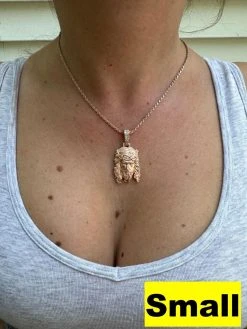 MOISSANITE Jesus Piece Iced Pendant Necklace - 14k Rose Gold Vermeil Real 925 Sterling Silver -Sandblasted Matte Finish 25 MOISSANITE Jesus Piece Iced Pendant Necklace - 14k Rose Gold Vermeil Real 925 Sterling Silver -Sandblasted Matte Finish -Harlem Bling Shop harlembling moissanite jesus piece iced pendant necklace 14k rose gold vermeil real 925 sterling silver sandblasted matte finish 87689.1685655630