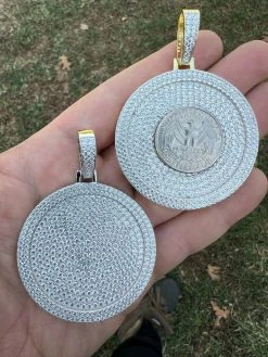 MOISSANITE Large Bling Out Iced Round Hip Hop Pendant Necklace Pass Diamond Test 20 MOISSANITE Large Bling Out Iced Round Hip Hop Pendant Necklace Pass Diamond Test -Harlem Bling Shop harlembling moissanite large bling out iced round hip hop pendant necklace pass diamond test 07442.1664361746