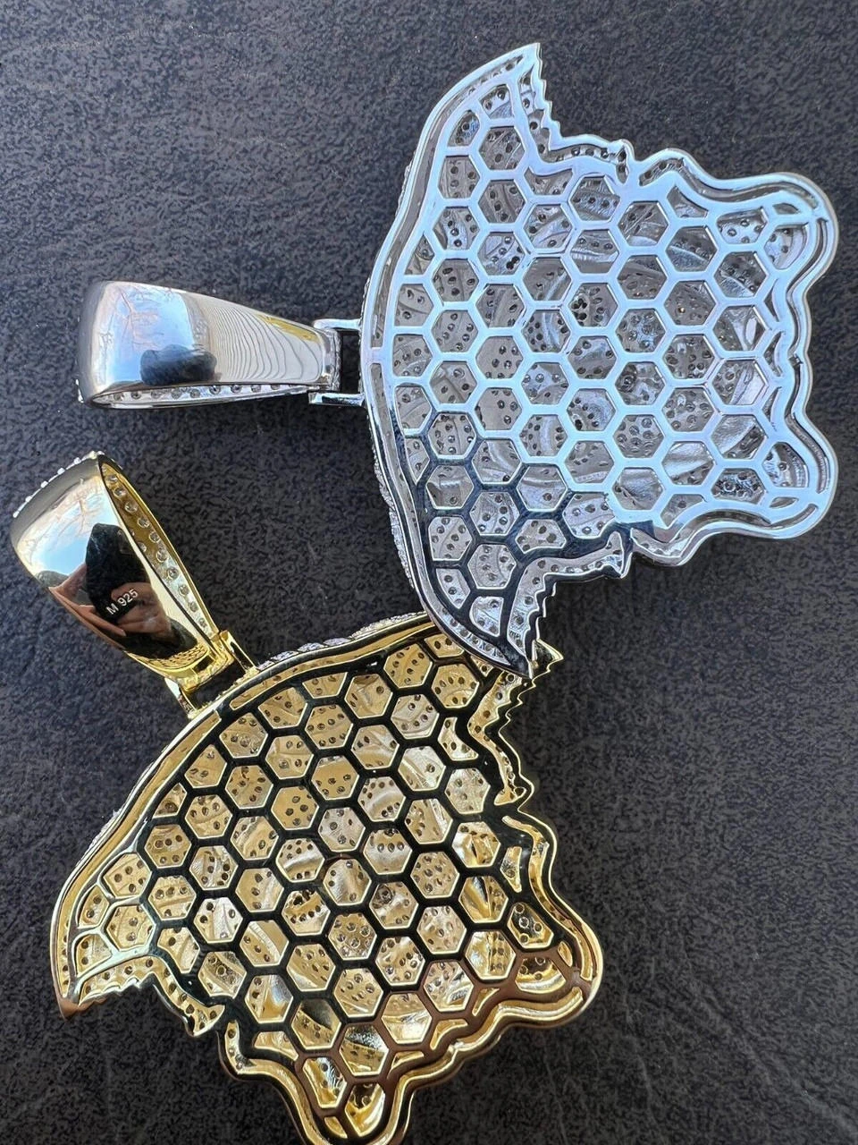 Moissanite Medusa Head Pendant - 925 Silver/14k Gold Vermeil Large 3" Iced Out Hip Hop Pendant Pass Diamond Tester 9 Moissanite Medusa Head Pendant - 925 Silver/14k Gold Vermeil Large 3" Iced Out Hip Hop Pendant Pass Diamond Tester - Image 7