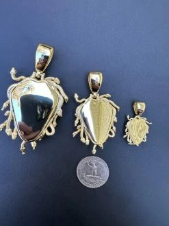 MOISSANITE Medusa Head Pendant - Iced Necklace Real 14k Gold Vermeil 925 Silver 31 MOISSANITE Medusa Head Pendant - Iced Necklace Real 14k Gold Vermeil 925 Silver -Harlem Bling Shop harlembling moissanite medusa head pendant iced necklace real 14k gold vermeil 925 silver 42103.1698377351