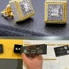 MOISSANITE Men 14k Gold Vermeil Earrings Square Baguette Studs Pass Diamond Test 2 MOISSANITE Men 14k Gold Vermeil Earrings Square Baguette Studs Pass Diamond Test -Harlem Bling Shop harlembling moissanite men 14k gold vermeil earrings square baguette studs pass diamond test 60540.1664360305