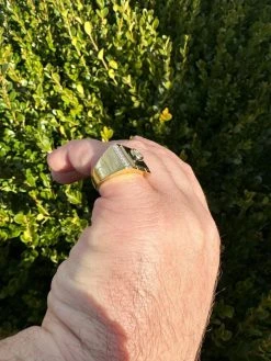 Moissanite Men's 14k Gold Plated 925 Silver Iced Black Onyx Ring Diamond Test ✅ 39 Moissanite Men's 14k Gold Plated 925 Silver Iced Black Onyx Ring Diamond Test ✅ -Harlem Bling Shop harlembling moissanite mens 14k gold plated 925 silver iced black onyx ring diamond test 73908.1676571718