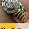 MOISSANITE Mens 14k Gold Plated Real 925 Silver Iced Bling Two Tone Ring Hip Hop -Harlem Bling Shop harlembling moissanite mens 14k gold plated real 925 silver iced bling two tone ring hip hop 88639.1664302701