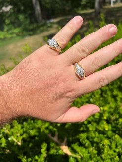 MOISSANITE Mens 14k Gold Plated Real 925 Silver Iced Pinky Ring Hip Hop Jewelry 15 MOISSANITE Mens 14k Gold Plated Real 925 Silver Iced Pinky Ring Hip Hop Jewelry -Harlem Bling Shop harlembling moissanite mens 14k gold plated real 925 silver iced pinky ring hip hop jewelry 76488.1664300451