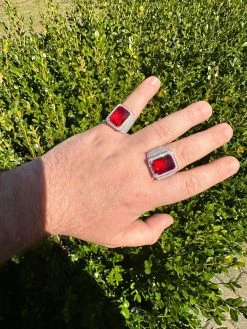 Moissanite Mens Iced Flooded Out Real 925 Sterling Silver Red Stone Hip Hop Ring 25 Moissanite Mens Iced Flooded Out Real 925 Sterling Silver Red Stone Hip Hop Ring -Harlem Bling Shop harlembling moissanite mens iced flooded out real 925 sterling silver red stone hip hop ring 00324.1678301947