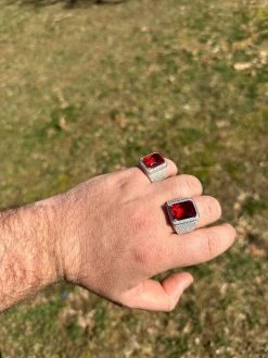 Moissanite Mens Iced Flooded Out Real 925 Sterling Silver Red Stone Hip Hop Ring 36 Moissanite Mens Iced Flooded Out Real 925 Sterling Silver Red Stone Hip Hop Ring -Harlem Bling Shop harlembling moissanite mens iced flooded out real 925 sterling silver red stone hip hop ring 03511.1678301658