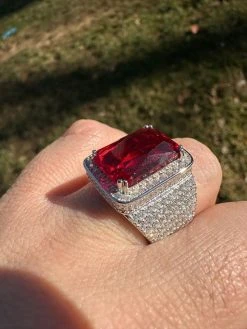 Moissanite Mens Iced Flooded Out Real 925 Sterling Silver Red Stone Hip Hop Ring 34 Moissanite Mens Iced Flooded Out Real 925 Sterling Silver Red Stone Hip Hop Ring -Harlem Bling Shop harlembling moissanite mens iced flooded out real 925 sterling silver red stone hip hop ring 10248.1678301618