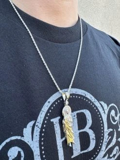 MOISSANITE Men's Real 925 Silver/Gold Plated St Jude San Judas Pendant Necklace 33 MOISSANITE Men's Real 925 Silver/Gold Plated St Jude San Judas Pendant Necklace -Harlem Bling Shop harlembling moissanite mens real 925 silvergold plated st jude san judas pendant necklace 31402.1676571752