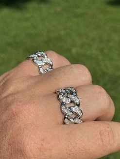 MOISSANITE Miami Cuban Ring 925 Sterling Silver Passes Diamond Tester Real Iced -Harlem Bling Shop harlembling moissanite miami cuban ring 925 sterling silver passes diamond tester real iced 06189.1664374323