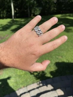 MOISSANITE Miami Cuban Ring 925 Sterling Silver Passes Diamond Tester Real Iced -Harlem Bling Shop harlembling moissanite miami cuban ring 925 sterling silver passes diamond tester real iced 60172.1665670157