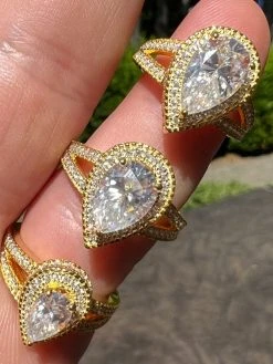 Moissanite Pear Tear Drop Engagement Promise Ring 14k Gold 925 Plated Silver 24 Moissanite Pear Tear Drop Engagement Promise Ring 14k Gold 925 Plated Silver -Harlem Bling Shop harlembling moissanite pear tear drop engagement promise ring 14k gold 925 plated silver 57550.1664301135