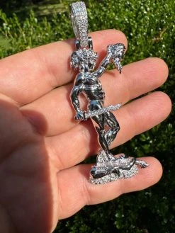 MOISSANITE Perseus W. Medusa Head Pendant - Iced Necklace Real 925 Silver 3 Size 29 MOISSANITE Perseus W. Medusa Head Pendant - Iced Necklace Real 925 Silver 3 Size -Harlem Bling Shop harlembling moissanite perseus w medusa head pendant iced necklace real 925 silver 3 size 42629.1696386045