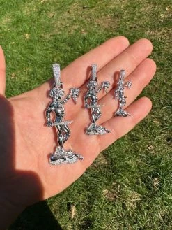 MOISSANITE Perseus W. Medusa Head Pendant - Iced Necklace Real 925 Silver 3 Size 28 MOISSANITE Perseus W. Medusa Head Pendant - Iced Necklace Real 925 Silver 3 Size -Harlem Bling Shop harlembling moissanite perseus w medusa head pendant iced necklace real 925 silver 3 size 53504.1696386081