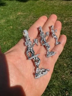 MOISSANITE Perseus W. Medusa Head Pendant - Iced Necklace Real 925 Silver 3 Size 33 MOISSANITE Perseus W. Medusa Head Pendant - Iced Necklace Real 925 Silver 3 Size -Harlem Bling Shop harlembling moissanite perseus w medusa head pendant iced necklace real 925 silver 3 size 70489.1696385994