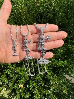 MOISSANITE Perseus W. Medusa Head Pendant - Iced Necklace Real 925 Silver 3 Size 31 MOISSANITE Perseus W. Medusa Head Pendant - Iced Necklace Real 925 Silver 3 Size -Harlem Bling Shop harlembling moissanite perseus w medusa head pendant iced necklace real 925 silver 3 size 80442.1696385997