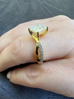 Moissanite Princess Cut Square Engagement Promise Ring 14k Gold Plate 925 Silver 19 Moissanite Princess Cut Square Engagement Promise Ring 14k Gold Plate 925 Silver -Harlem Bling Shop harlembling moissanite princess cut square engagement promise ring 14k gold plate 925 silver 88799.1665755652