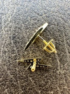 Moissanite Real 14k Gold Over 925 Silver Iced Hip Hop Lightning Bolt Earrings -Harlem Bling Shop harlembling moissanite real 14k gold over 925 silver iced hip hop lightning bolt earrings 90069.1678301957