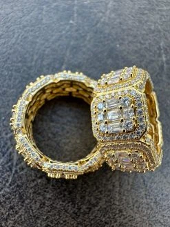 MOISSANITE Real 14k Gold Over 925 Silver Mens Baguette Pinky RING Iced 12mm Band 24 MOISSANITE Real 14k Gold Over 925 Silver Mens Baguette Pinky RING Iced 12mm Band -Harlem Bling Shop harlembling moissanite real 14k gold over 925 silver mens baguette pinky ring iced 12mm band 10669.1680292095