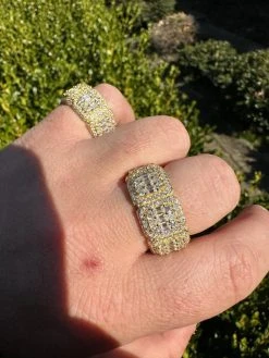 MOISSANITE Real 14k Gold Over 925 Silver Mens Baguette Pinky RING Iced 12mm Band 34 MOISSANITE Real 14k Gold Over 925 Silver Mens Baguette Pinky RING Iced 12mm Band -Harlem Bling Shop harlembling moissanite real 14k gold over 925 silver mens baguette pinky ring iced 12mm band 72348.1680291967