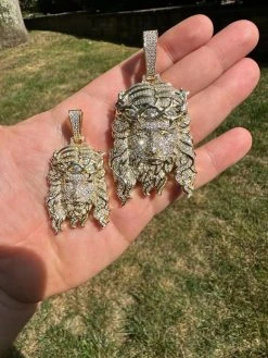 MOISSANITE Real 14k Gold Vermeil 925 Silver Iced Out Jesus Piece Pendant Necklace 33 MOISSANITE Real 14k Gold Vermeil 925 Silver Iced Out Jesus Piece Pendant Necklace -Harlem Bling Shop harlembling moissanite real 14k gold vermeil 925 silver iced out jesus piece pendant necklace 21566.1689463948