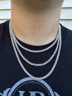 MOISSANITE Real 5mm Micro Miami Cuban Link Prong Chain Iced 925 Silver Necklace -Harlem Bling Shop harlembling moissanite real 5mm micro miami cuban link prong chain iced 925 silver necklace 05966.1699069245