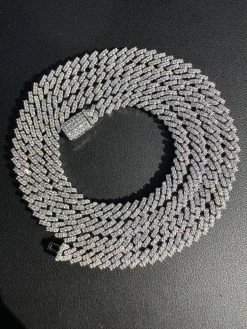 MOISSANITE Real 5mm Micro Miami Cuban Link Prong Chain Iced 925 Silver Necklace -Harlem Bling Shop harlembling moissanite real 5mm micro miami cuban link prong chain iced 925 silver necklace 39942.1699069253
