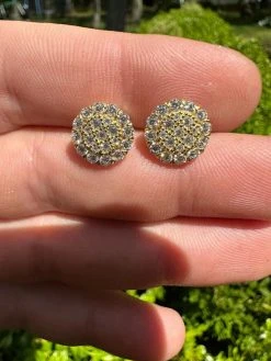 MOISSANITE Real 925 Silver 14k Gold Plated Iced Cluster Round Hip Hop Earrings 31 MOISSANITE Real 925 Silver 14k Gold Plated Iced Cluster Round Hip Hop Earrings -Harlem Bling Shop harlembling moissanite real 925 silver 14k gold plated iced cluster round hip hop earrings 20400.1683838494