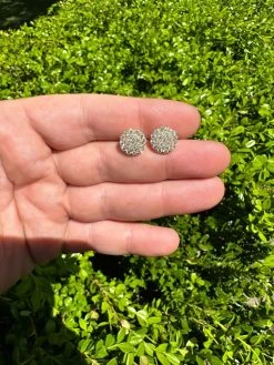 MOISSANITE Real 925 Silver 14k Gold Plated Iced Cluster Round Hip Hop Earrings 33 MOISSANITE Real 925 Silver 14k Gold Plated Iced Cluster Round Hip Hop Earrings -Harlem Bling Shop harlembling moissanite real 925 silver 14k gold plated iced cluster round hip hop earrings 72417.1683838440