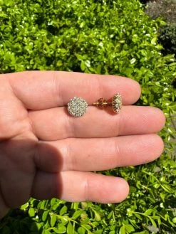 MOISSANITE Real 925 Silver 14k Gold Plated Iced Cluster Round Hip Hop Earrings 35 MOISSANITE Real 925 Silver 14k Gold Plated Iced Cluster Round Hip Hop Earrings -Harlem Bling Shop harlembling moissanite real 925 silver 14k gold plated iced cluster round hip hop earrings 87562.1683838488