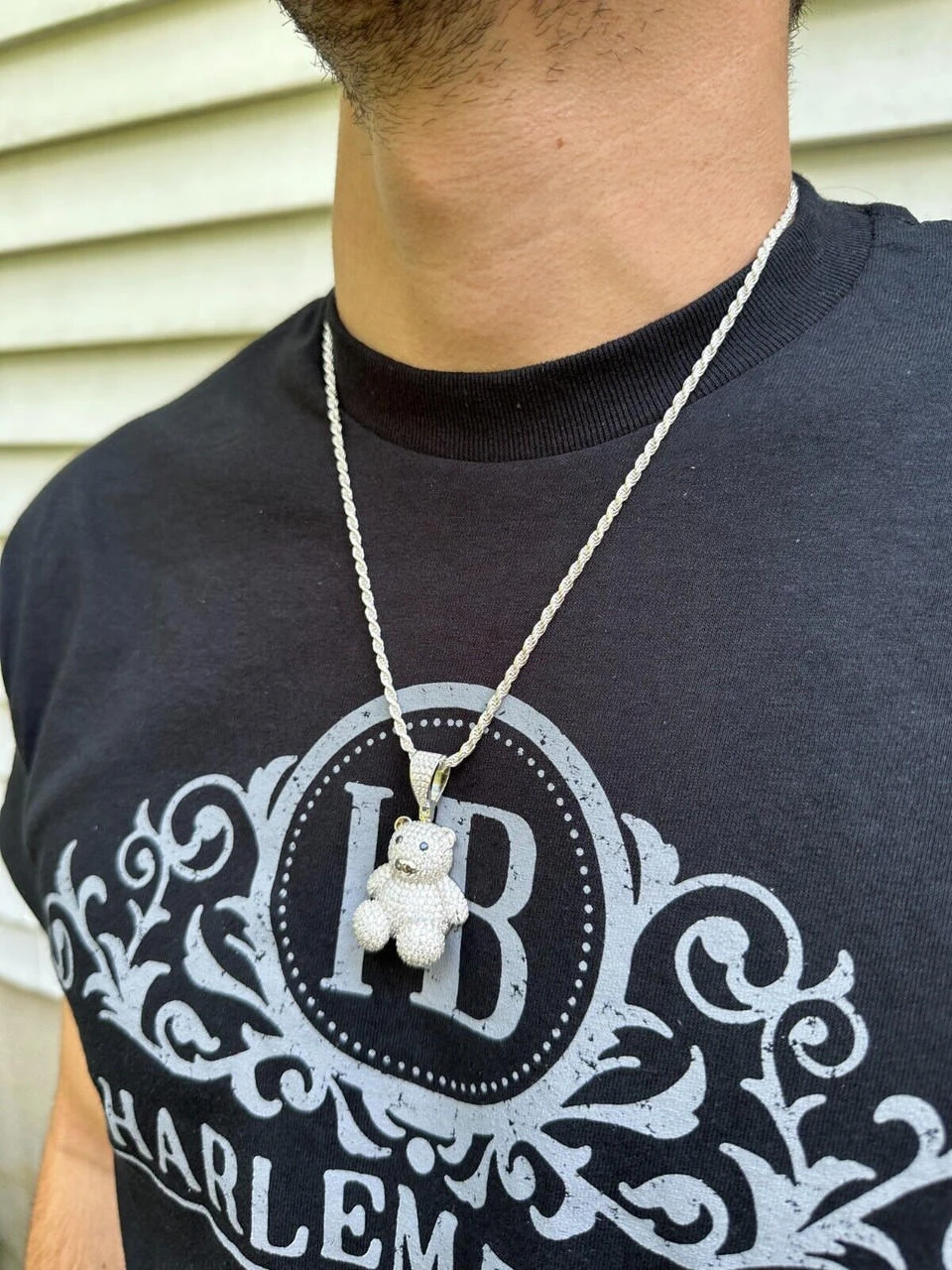 MOISSANITE Real 925 Silver / Gold Iced 3D Teddy Bear Pendant Hip Hop Necklace 21 MOISSANITE Real 925 Silver / Gold Iced 3D Teddy Bear Pendant Hip Hop Necklace - Image 19