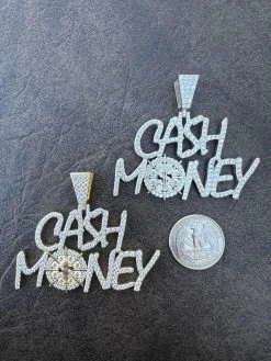 MOISSANITE Real 925 Silver / Gold Iced Cash Money Vault Hip Hop Pendant Necklace 24 MOISSANITE Real 925 Silver / Gold Iced Cash Money Vault Hip Hop Pendant Necklace -Harlem Bling Shop harlembling moissanite real 925 silver gold iced cash money vault hip hop pendant necklace 01550.1674235883
