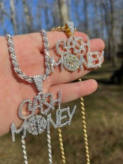 MOISSANITE Real 925 Silver / Gold Iced Cash Money Vault Hip Hop Pendant Necklace 19 MOISSANITE Real 925 Silver / Gold Iced Cash Money Vault Hip Hop Pendant Necklace -Harlem Bling Shop harlembling moissanite real 925 silver gold iced cash money vault hip hop pendant necklace 85184.1674235890