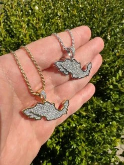 MOISSANITE Real 925 Silver / Gold Mexico Map Shape Flag Necklace Pendant Iced 38 MOISSANITE Real 925 Silver / Gold Mexico Map Shape Flag Necklace Pendant Iced -Harlem Bling Shop harlembling moissanite real 925 silver gold mexico map shape flag necklace pendant iced 80883.1680810927