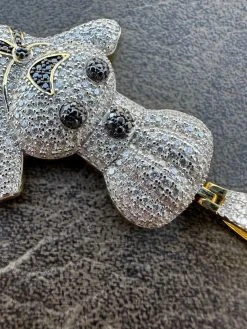MOISSANITE Real 925 Silver / Gold Pillsbury Doughboy Money Necklace Pendant Iced 34 MOISSANITE Real 925 Silver / Gold Pillsbury Doughboy Money Necklace Pendant Iced -Harlem Bling Shop harlembling moissanite real 925 silver gold pillsbury doughboy money necklace pendant iced 12476.1679512951