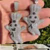 MOISSANITE Real 925 Silver / Gold Pillsbury Doughboy Money Necklace Pendant Iced 1 MOISSANITE Real 925 Silver / Gold Pillsbury Doughboy Money Necklace Pendant Iced -Harlem Bling Shop harlembling moissanite real 925 silver gold pillsbury doughboy money necklace pendant iced 35371.1679512916