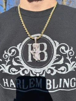 MOISSANITE Real 925 Silver / Gold Pillsbury Doughboy Money Necklace Pendant Iced 28 MOISSANITE Real 925 Silver / Gold Pillsbury Doughboy Money Necklace Pendant Iced -Harlem Bling Shop harlembling moissanite real 925 silver gold pillsbury doughboy money necklace pendant iced 41913.1679512991