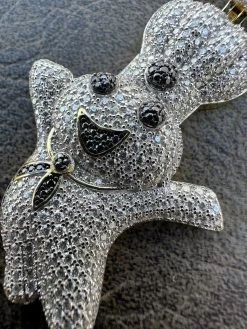 MOISSANITE Real 925 Silver / Gold Pillsbury Doughboy Money Necklace Pendant Iced 32 MOISSANITE Real 925 Silver / Gold Pillsbury Doughboy Money Necklace Pendant Iced -Harlem Bling Shop harlembling moissanite real 925 silver gold pillsbury doughboy money necklace pendant iced 60024.1679512925