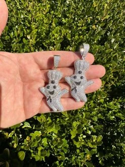 MOISSANITE Real 925 Silver / Gold Pillsbury Doughboy Money Necklace Pendant Iced 26 MOISSANITE Real 925 Silver / Gold Pillsbury Doughboy Money Necklace Pendant Iced -Harlem Bling Shop harlembling moissanite real 925 silver gold pillsbury doughboy money necklace pendant iced 77623.1679513087