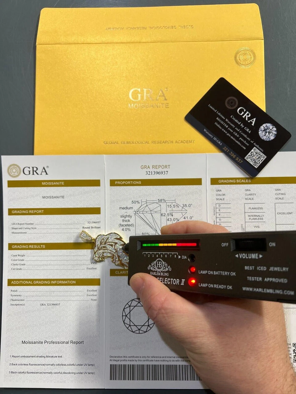 MOISSANITE Real 925 Silver / Gold Plated Iced Lion King Leo Hip Hop Necklace 10 MOISSANITE Real 925 Silver / Gold Plated Iced Lion King Leo Hip Hop Necklace - Image 8